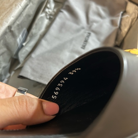 BALENCIAGA Knife BB Mule 40mm square black - Picture 7 of 9